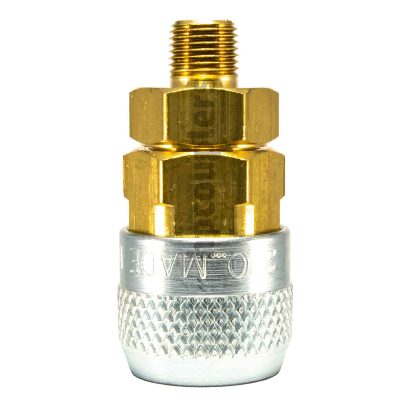 Foster 210-2903, Aro 210 Series, Coupler, Automatic, 1/8" Male NPT, Brass, Steel
