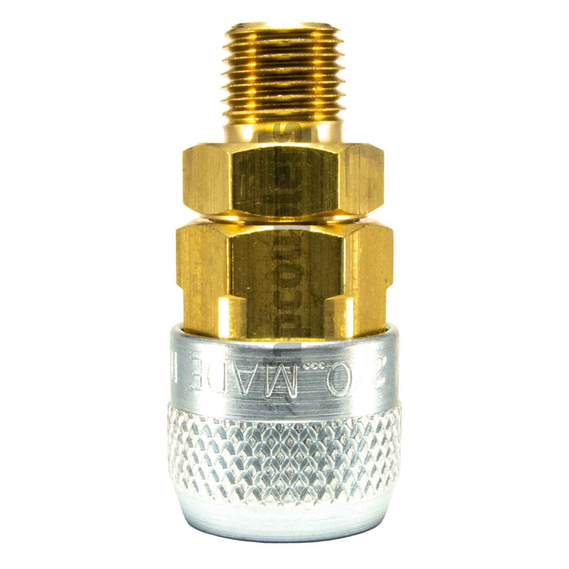 Foster 210-3103, Aro 210 Series, Coupler, Automatic, 1/4" Male NPT, Brass, Steel