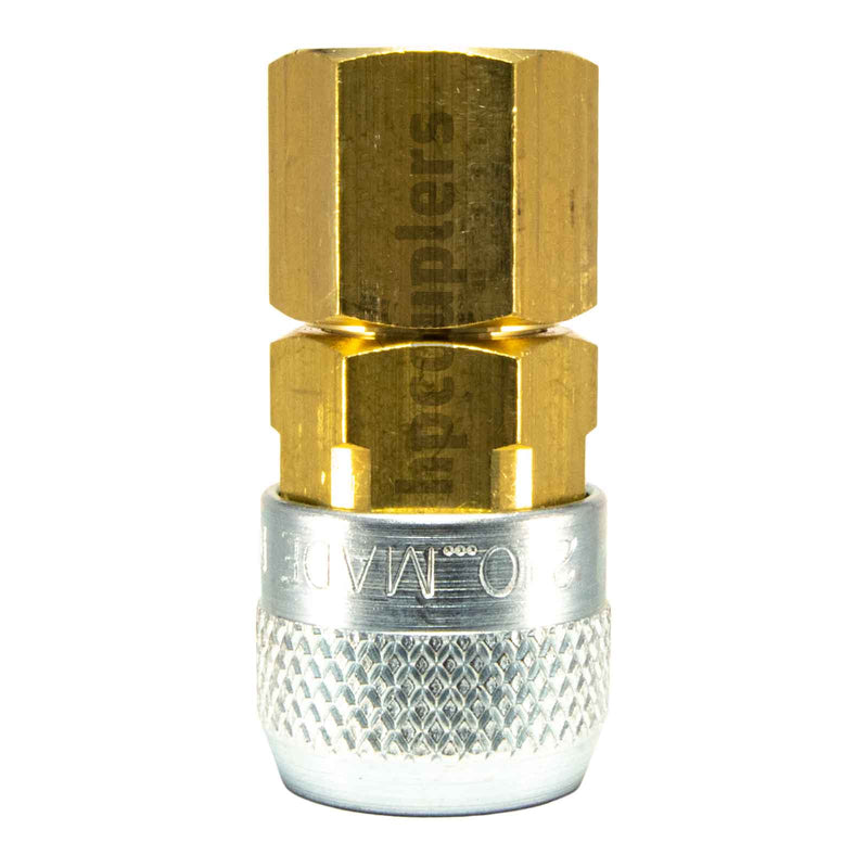 Foster 210-3203, Aro 210 Series, Coupler, Automatic, 3/8" Female NPT, Brass, Steel