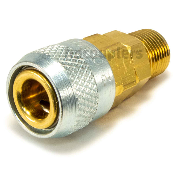 Foster 210-3303, Aro 210 Series, Coupler, Automatic, 3/8" Male NPT, Brass, Steel