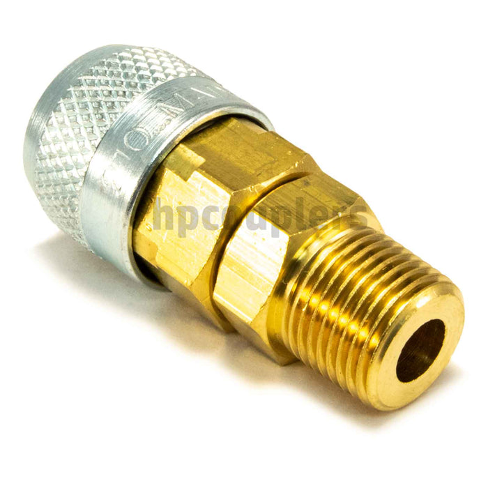 Foster 210-3303, Aro 210 Series, Coupler, Automatic, 3/8" Male NPT, Brass, Steel