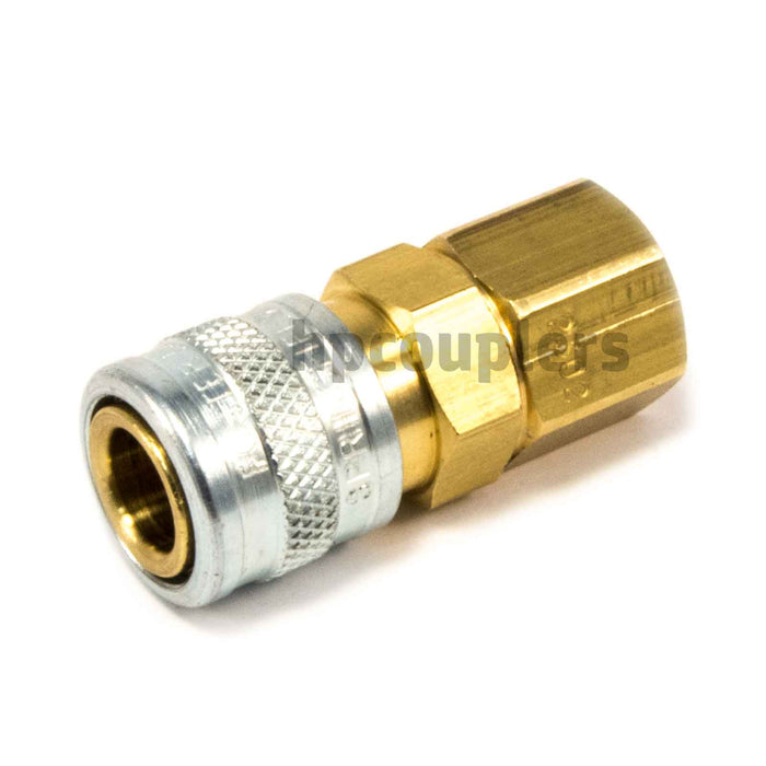 Foster 2302, 2 Series, Industrial Coupler, Manual, 1/8" Female NPT, Brass, Steel