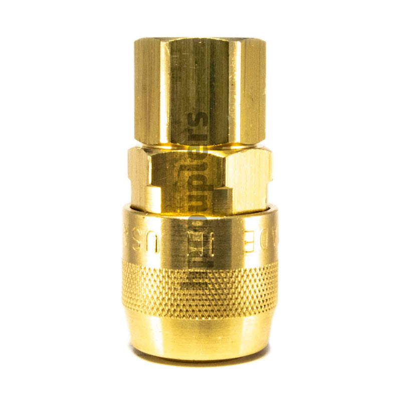 Foster 3003GB, 3 Series, Industrial Coupler, Automatic, 1/4" Female NPT, Brass