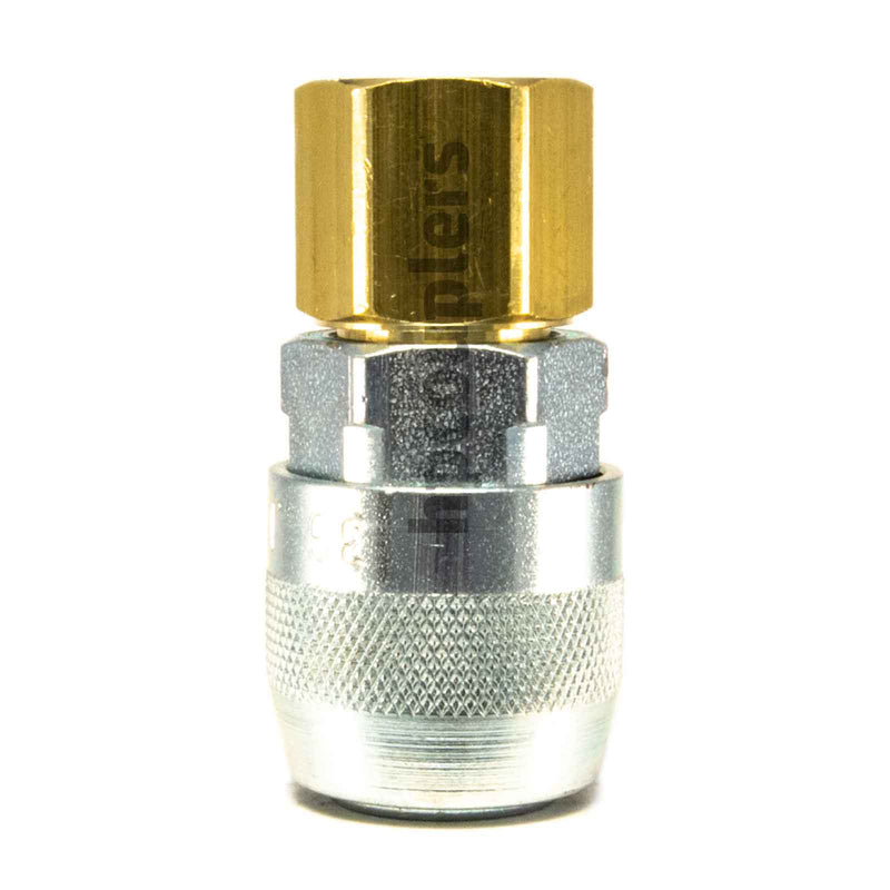 Foster 3003GS, 3 Series, Industrial Coupler, Automatic, 1/4" Female NPT, Brass, Steel