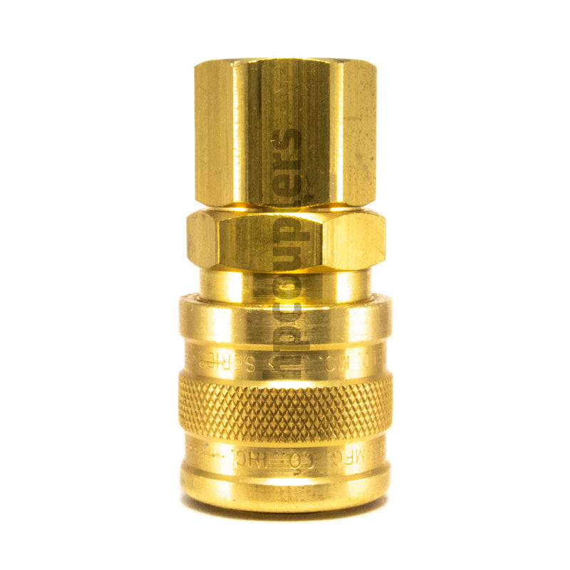 Foster 3003HW, 3 Series, Industrial Coupler, Manual, 1/4" Female NPT, Brass (HOT WATER)