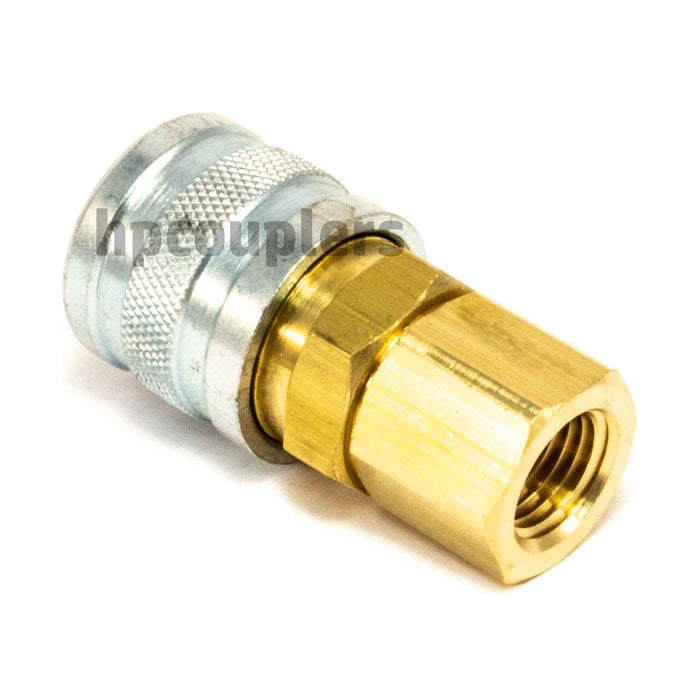 Foster 3003, 3 Series, Industrial Coupler, Manual, 1/4" Female NPT, Brass, Steel