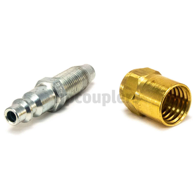 Reusable Hose Barb - 1/4" Body Plug X 3/8" ID - 5/8" OD Air Fittings