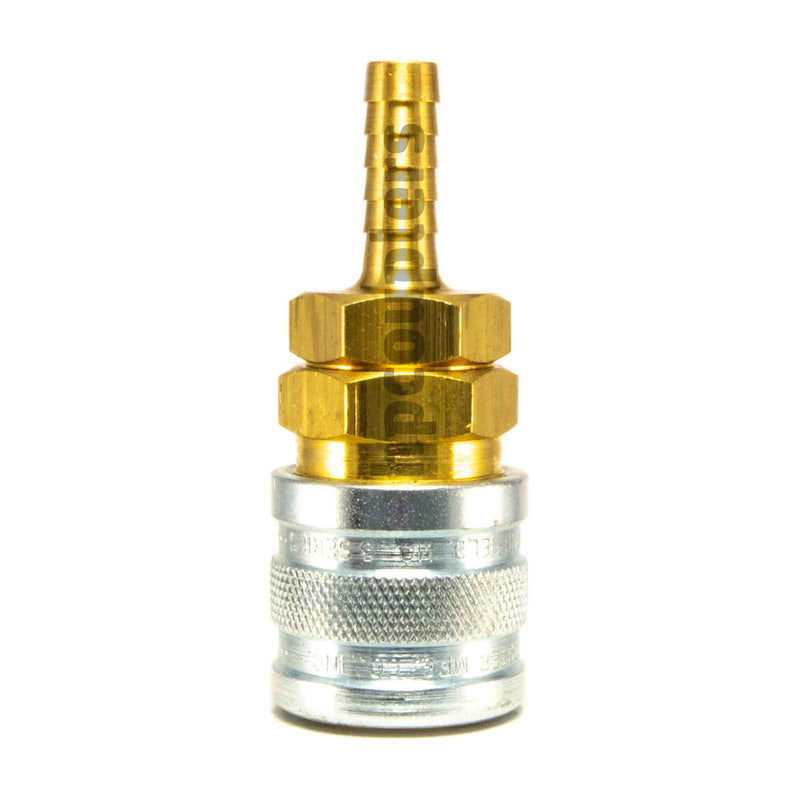 Foster 3603, 3 Series, Industrial Coupler, Manual, 1/4" Hose Barb, Brass, Steel