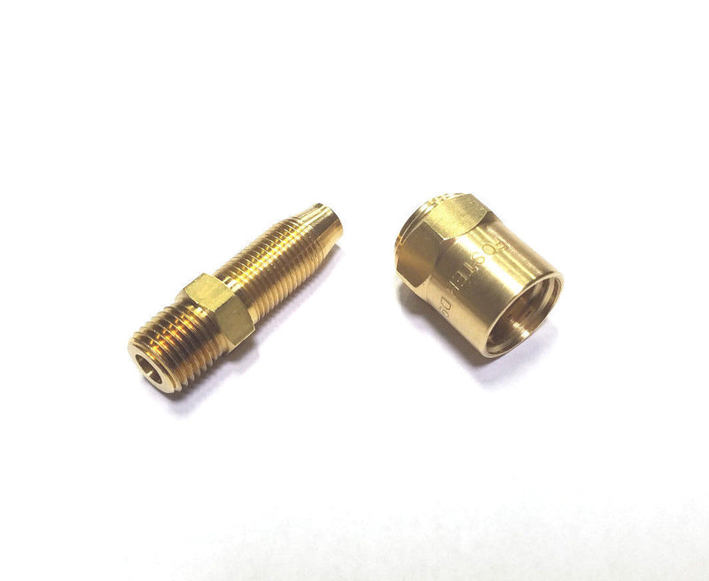 Reusable Hose Barb - 1/4" NPT X 3/8" ID - 5/8" OD hose - Air Hose Fittings