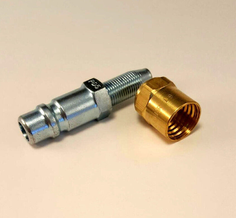 Reusable Hose Barb - 1/2" Body Plug X 3/8" ID - 11/16" OD Air Fittings