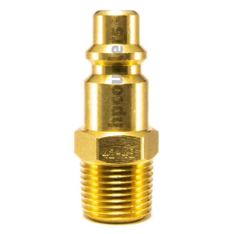 Foster 42-4B, 4 Series, Industrial Plug, 3/8" Male NPT, Brass