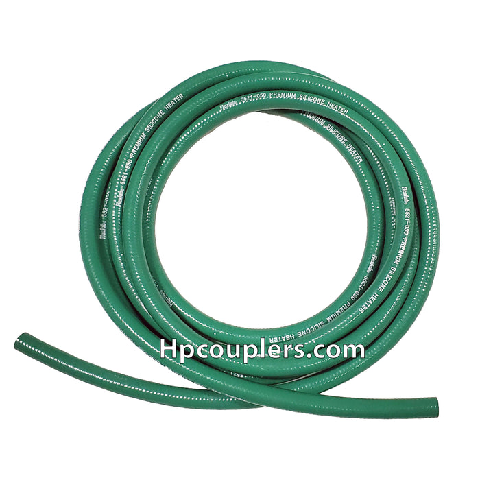 Flexfab 5521-025, 1/4" x 50 ft Green Premium Silicone Heater Hose, .25"