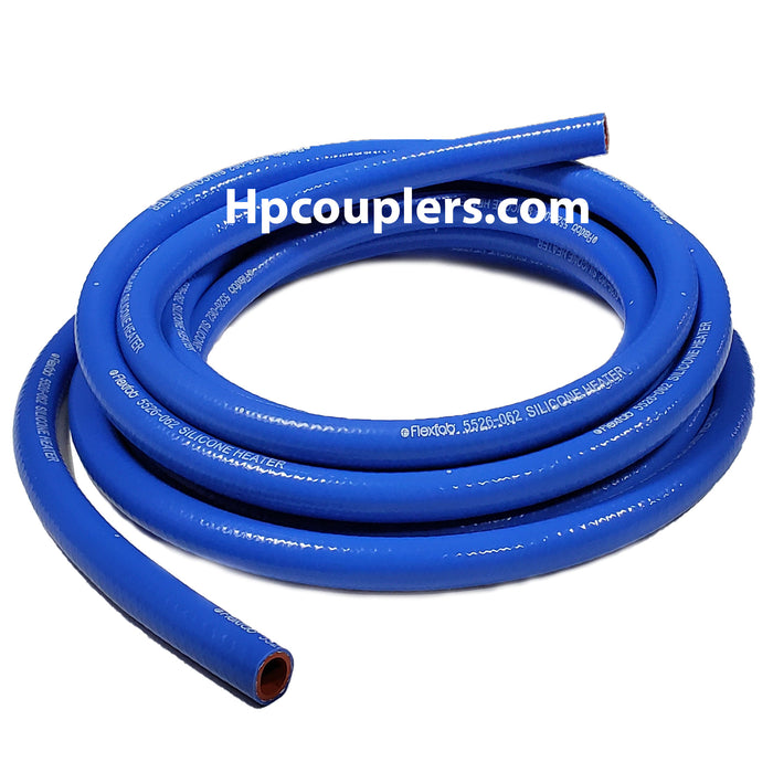 Flexfab 5526-050, 1/2" x 1 ft (Choose Your Length) Blue Silicone Heater Hose, .50"