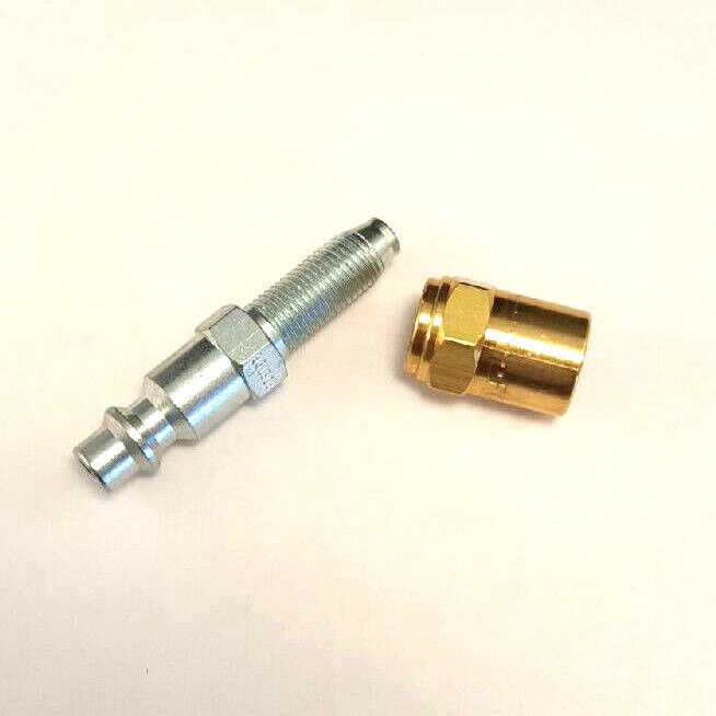 Reusable Hose Barb - 1/4" Body Plug X 1/4" ID - 1/2" OD M Style Air Fittings