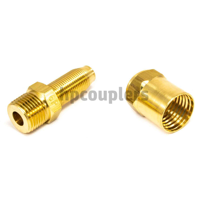 Reusable Hose Barb - 1/2" NPT - 1/2" ID X 7/8" OD hose - Air Hose Fittings
