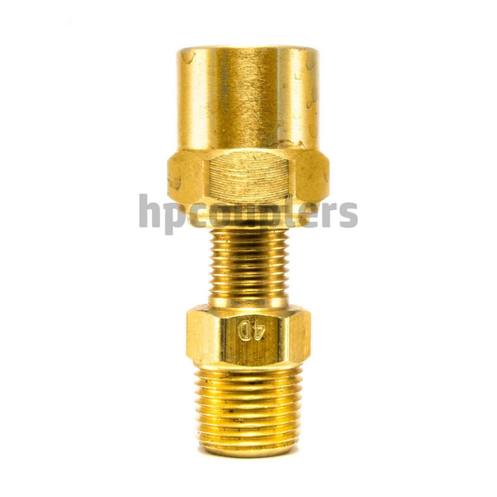 Reusable Hose Barb - 3/8" NPT x 3/8" ID - 3/4" OD Hose - Air Hose Fittings