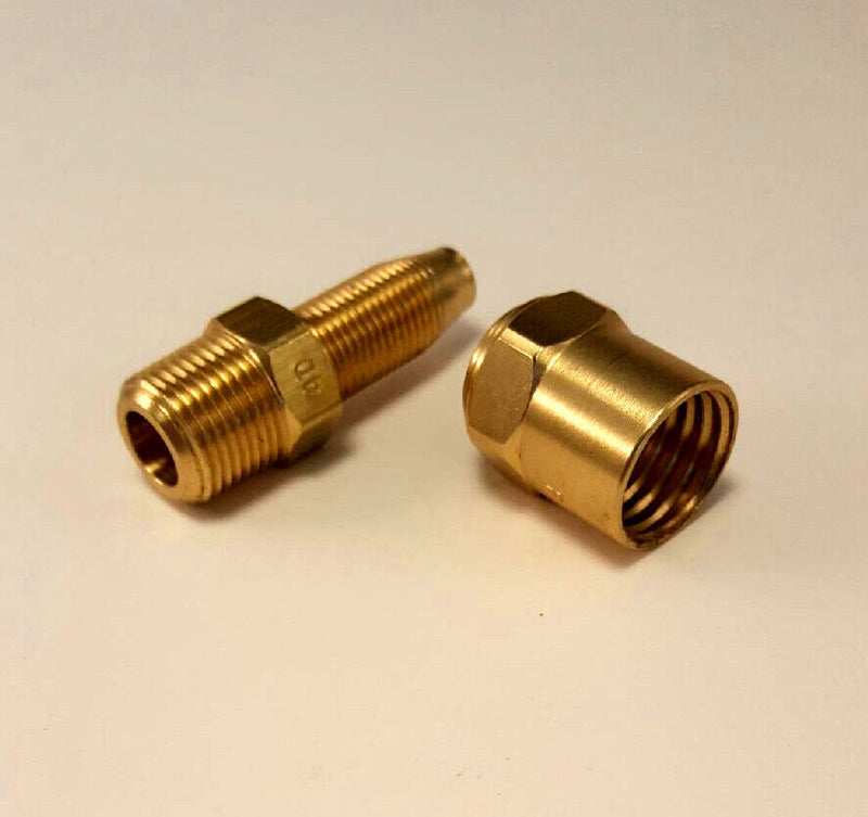 Reusable Hose Barb - 3/8" NPT X 3/8" ID - 11/16" OD hose - Air Hose FIttings