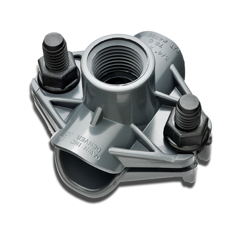 Dawn Industries 75C, 3/4" Saddle Tee x 1/2" FPT KwikSeal Plastic Saddles