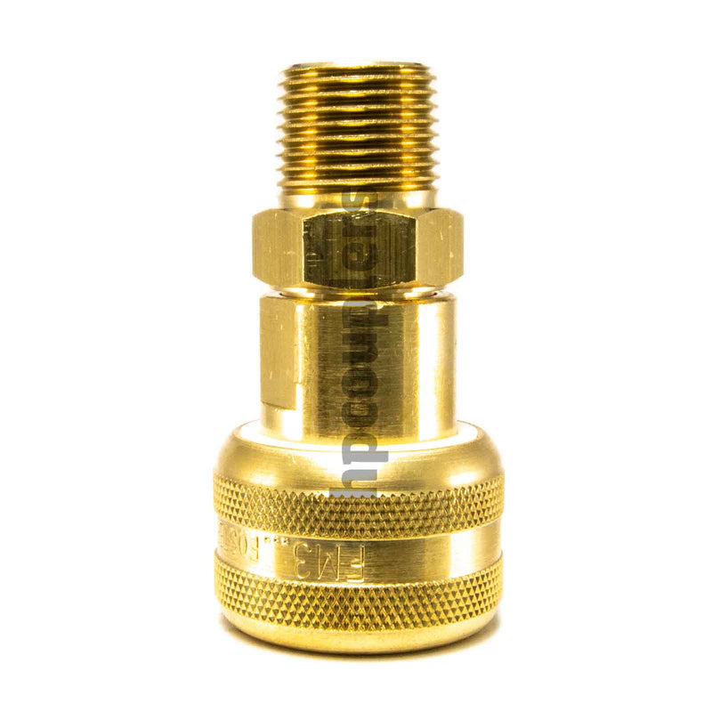 Foster FM3303, 3 Series, Industrial Coupler, Automatic, 3/8" Male NPT, Brass