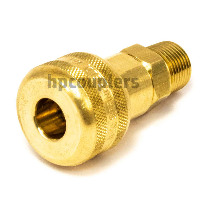 Foster FM3303, 3 Series, Industrial Coupler, Automatic, 3/8" Male NPT, Brass