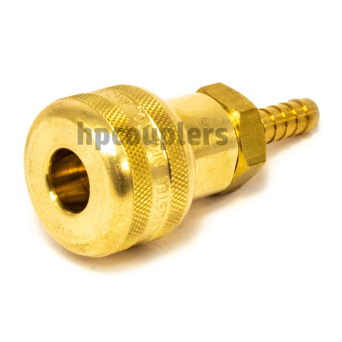 Foster FM3603, 3 Series, Industrial Coupler, Automatic, 1/4" Hose Barb, Brass