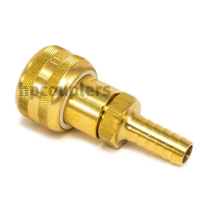 Foster FM3703, 3 Series, Industrial Coupler, Automatic, 3/8" Hose Barb, Brass