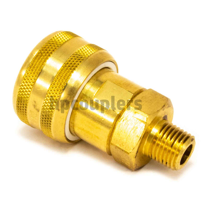 Foster FM4104, 4 Series, Industrial Coupler, Automatic, 1/4" Male NPT, Brass