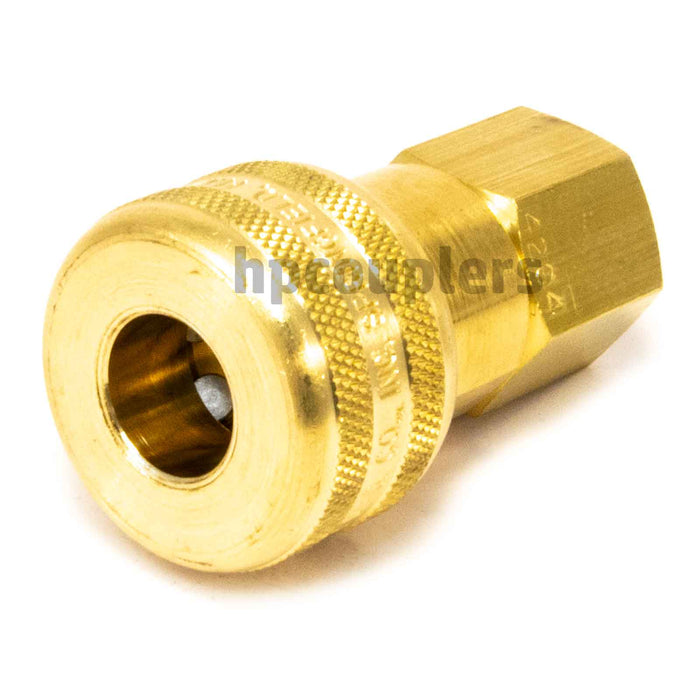 Foster FM4204, 4 Series, Industrial Coupler, Automatic, 3/8" Female NPT, Brass