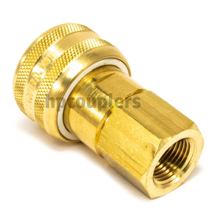 Foster FM4204, 4 Series, Industrial Coupler, Automatic, 3/8" Female NPT, Brass