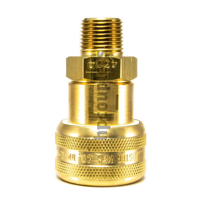 Foster FM4303, 4 Series, Industrial Coupler, Automatic, 3/8" Male NPT, Brass