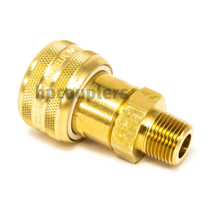 Foster FM4303, 4 Series, Industrial Coupler, Automatic, 3/8" Male NPT, Brass