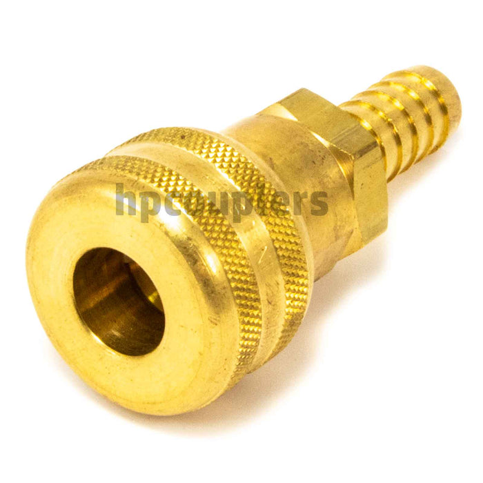 Foster FM4904, 4 Series, Industrial Coupler, Automatic, 1/2" Hose Barb, Brass