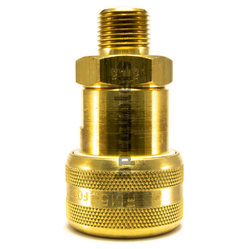 Foster FM5105, 5 Series, Industrial Coupler, Automatic, 3/8" Male NPT, Brass