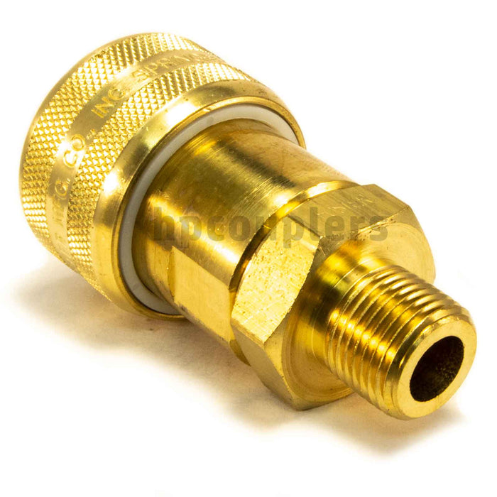 Foster FM5105, 5 Series, Industrial Coupler, Automatic, 3/8" Male NPT, Brass