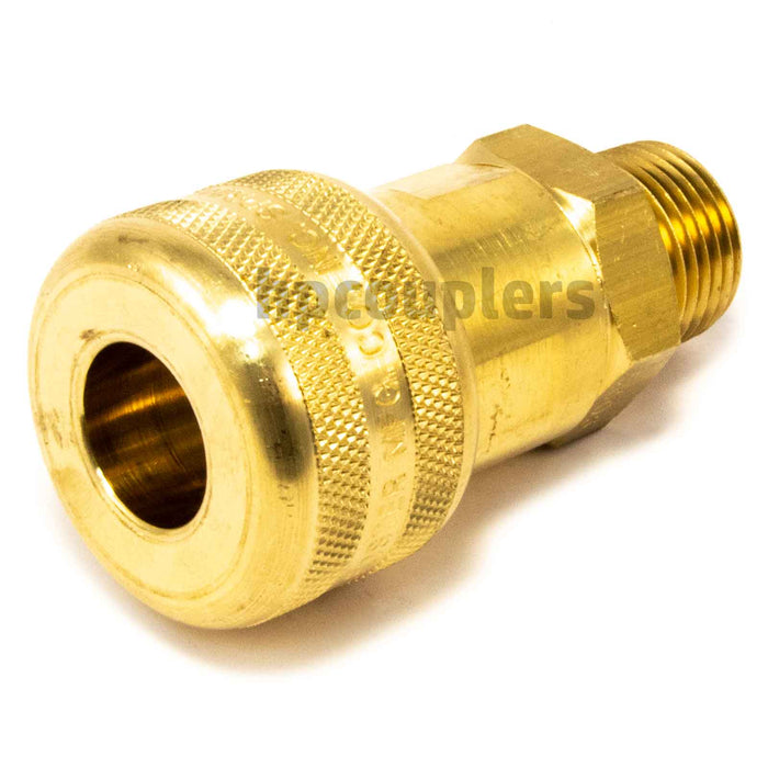 Foster FM5305, 5 Series, Industrial Coupler, Automatic, 1/2" Male NPT, Brass