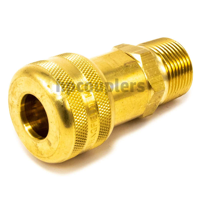 Foster FM5505, 5 Series, Industrial Coupler, Automatic, 3/4" Male NPT, Brass