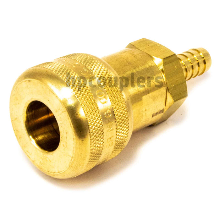 Foster FM5705, 5 Series, Industrial Coupler, Automatic, 3/8" Hose Barb, Brass