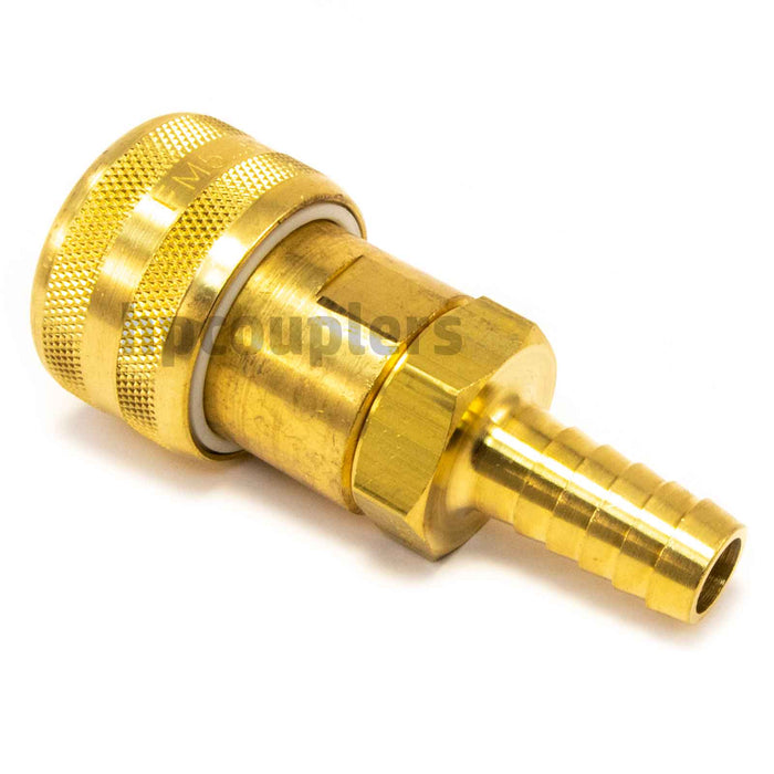 Foster FM5805, 5 Series, Industrial Coupler, Automatic, 1/2" Hose Barb, Brass