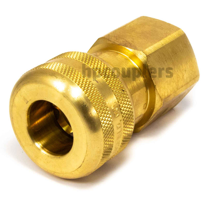 Foster FM6606, 6 Series, Industrial Coupler, Automatic, 1" Female NPT, Brass