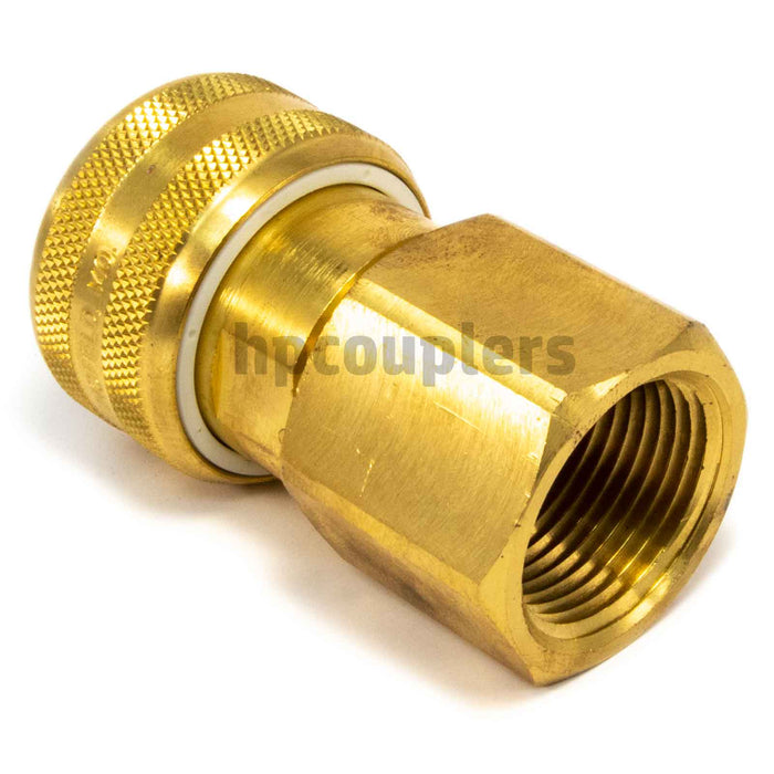 Foster FM6606, 6 Series, Industrial Coupler, Automatic, 1" Female NPT, Brass
