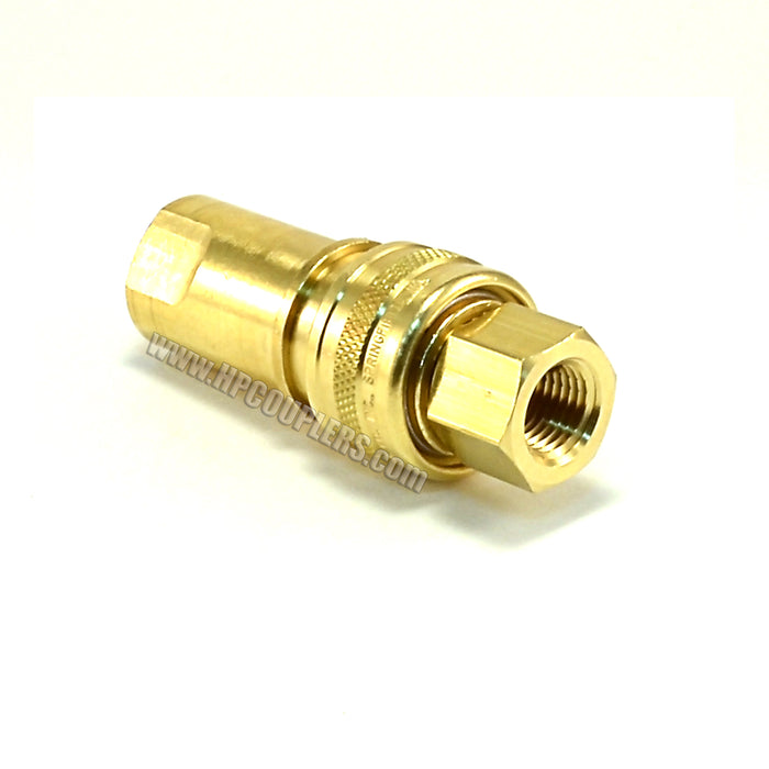 Foster H2B K2B, FHK Series, ISO B,  1/4" Two Way Shut-off, Coupler and Plug Set, Brass