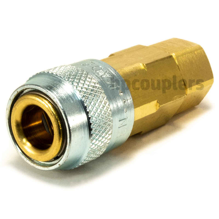 Foster LN2803, LN Series, Lincoln Coupler, Automatic 1/8" Female NPT, Brass, Steel