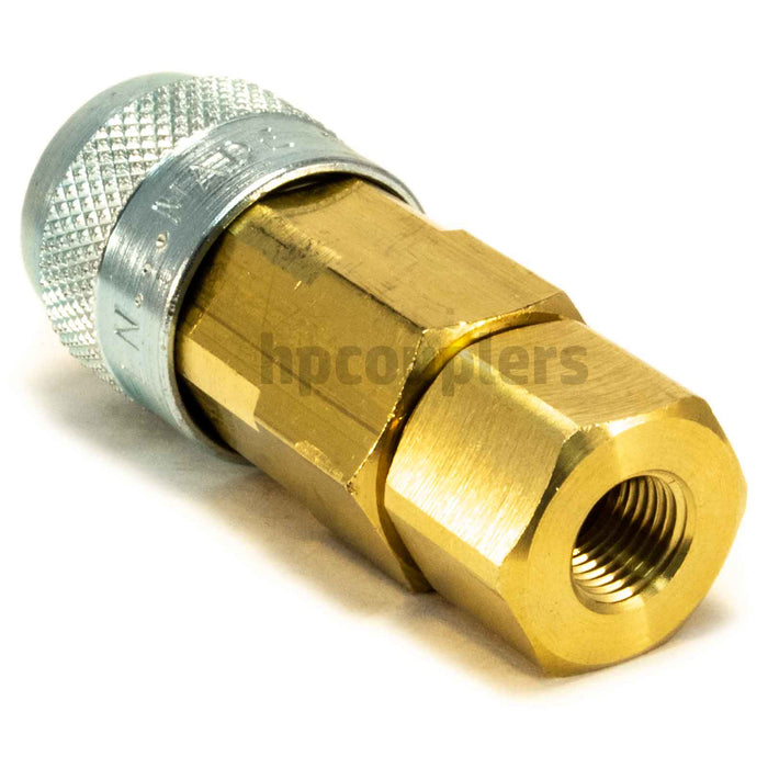 Foster LN2803, LN Series, Lincoln Coupler, Automatic 1/8" Female NPT, Brass, Steel