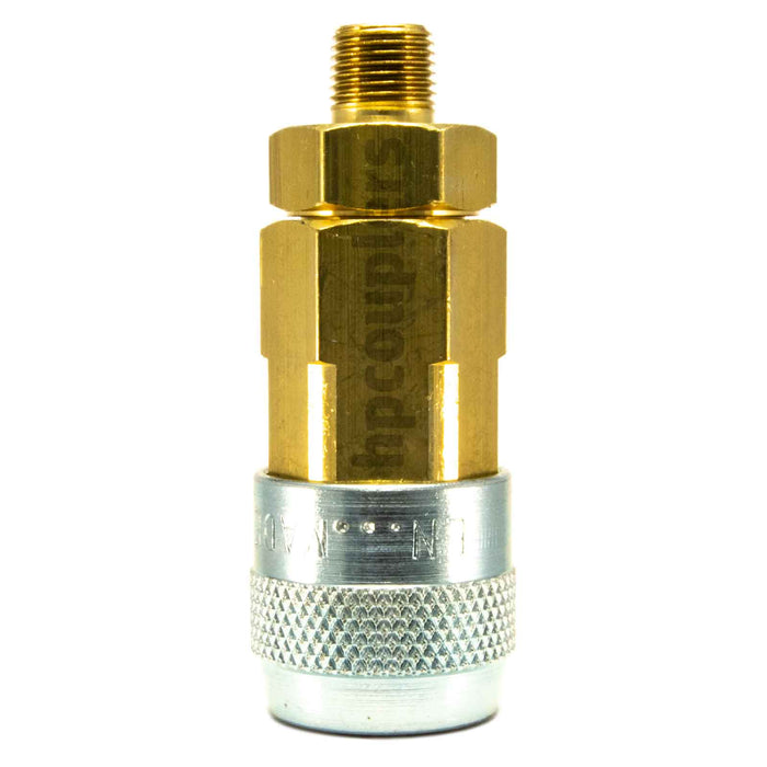 Foster LN2903, LN Series, Lincoln Coupler, Automatic 1/8" Male NPT, Brass, Steel