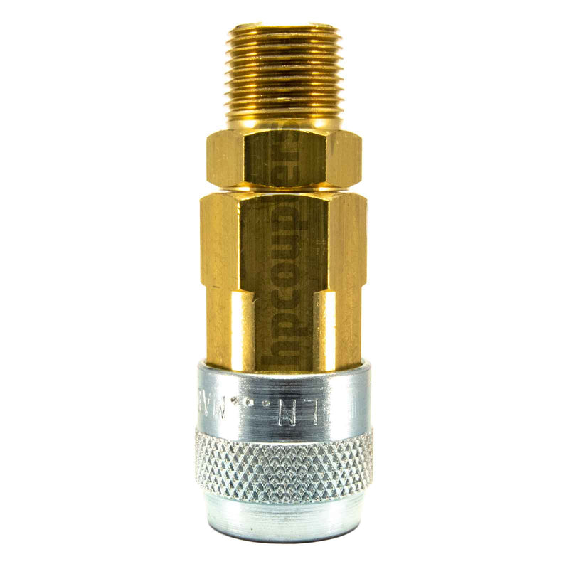 Foster LN3303, LN Series, Lincoln Coupler, Automatic 3/8" Male NPT, Brass, Steel