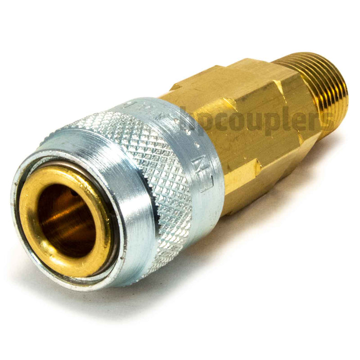 Foster LN3303, LN Series, Lincoln Coupler, Automatic 3/8" Male NPT, Brass, Steel