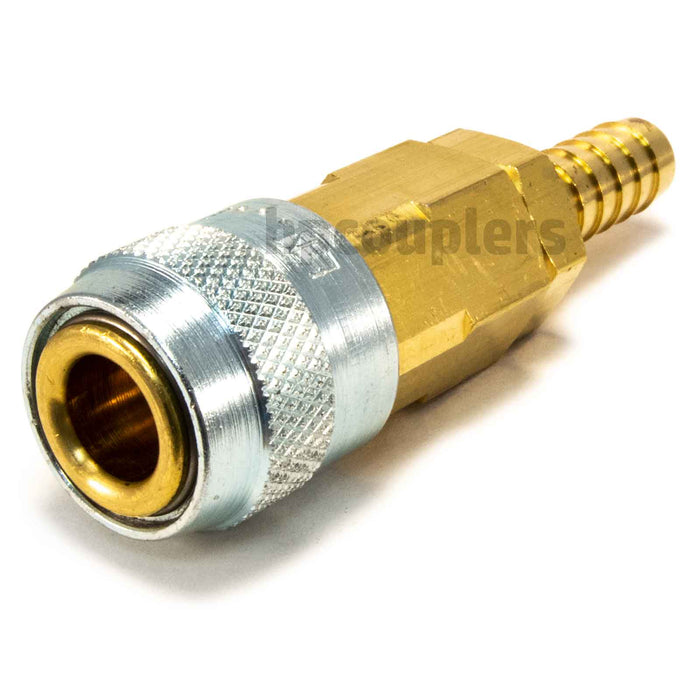 Foster LN3703, LN Series, Lincoln Coupler, Automatic 3/8" Hose Barb, Brass, Steel