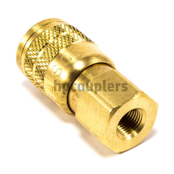 Foster SG2803, 3 Series, Industrial Coupler, Manual, Sleeve Guard, 1/8" Female NPT, Brass