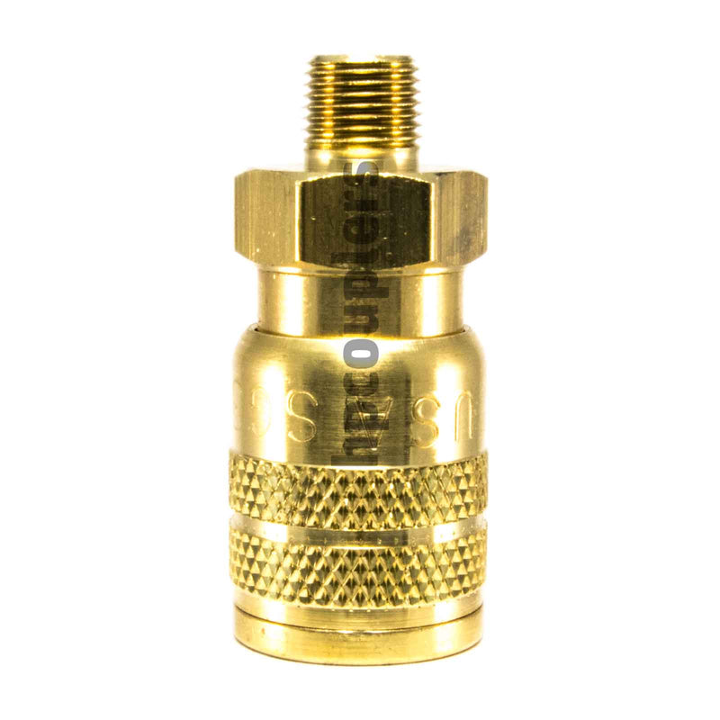 Foster SG2903, 3 Series, Industrial Coupler, Manual, Sleeve Guard, 1/8" Male NPT, Brass