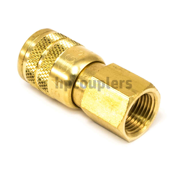 Foster SG3203, 3 Series, Industrial Coupler, Manual, Sleeve Guard, 3/8" Female NPT, Brass